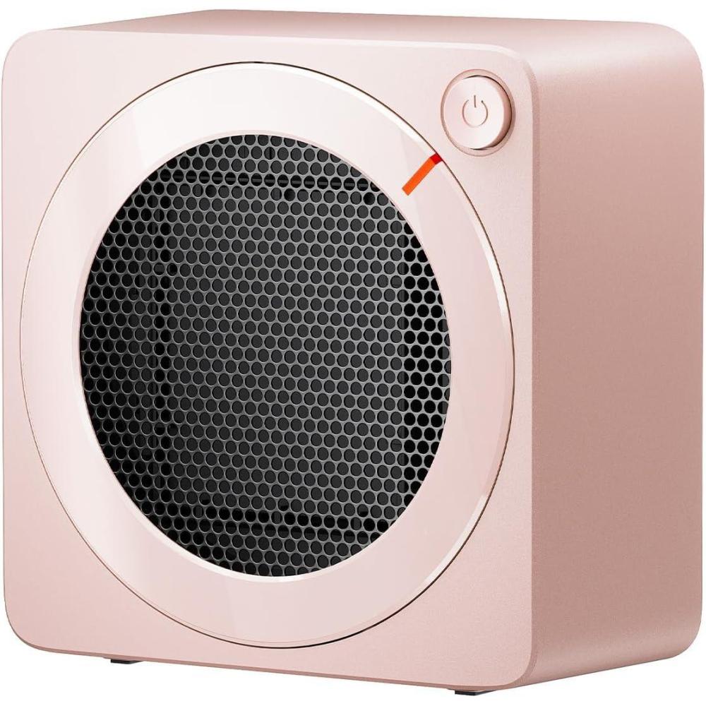 image:imageGaiatop Mini Space Heater Lightweight PTC Ceramic Fast Heating 500W Energy Efficient for Indoor Use Overheating amp 45 TipOver Protection Portable Desk Electric Heaters for Office Home PinkPink