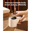 image:imageGAIATOP Fabric Shaver Rechargeable Lint Remover 3 Speeds Sweater Defuzzer Cute Digital Screen Large Storage 6Leaf Blades Fuzz Pills Bobbles Trimmer for Clothes Furniture Bedclothes White 1 pcs