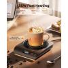 image:imageGaiatop Coffee Mug Warmer 3 Temperature Settings 210H Auto Shut Off and Warm Strip Indicator Lights 50W Smart Cup Warmers Fast Heating Plate for Tea Milk Cocoa Candle Stocking Stuffers WoodWood