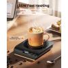image:imageGaiatop Coffee Mug Warmer 3 Temperature Settings 210H Auto Shut Off and Warm Strip Indicator Lights 50W Smart Cup Warmers Fast Heating Plate for Tea Milk Cocoa Candle Stocking Stuffers WoodBlack