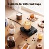 image:imageGaiatop Coffee Mug Warmer 3 Temperature Settings 210H Auto Shut Off and Warm Strip Indicator Lights 50W Smart Cup Warmers Fast Heating Plate for Tea Milk Cocoa Candle Stocking Stuffers WoodBlack