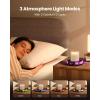 image:imageGaiatop Coffee Mug Warmer for Desk 3 Temp Settings 29Hrs Timer 3 Colorful Romantic Atmosphere Light Modes Stocking Stuffers Beverage Heating Plate with Digital Display for Candle Tea Milk WoodBlack