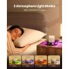 image:imageGaiatop Coffee Mug Warmer for Desk 3 Temp Settings 29Hrs Timer 3 Colorful Romantic Atmosphere Light Modes Stocking Stuffers Beverage Heating Plate with Digital Display for Candle Tea Milk WoodWood