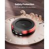 image:imageGaiatop Coffee Mug Warmer for Desk 3 Temp Settings 29Hrs Timer 3 Colorful Romantic Atmosphere Light Modes Stocking Stuffers Beverage Heating Plate with Digital Display for Candle Tea Milk WoodBlack