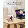 image:imageGaiatop Mini Space Heater Lightweight PTC Ceramic Fast Heating 500W Energy Efficient for Indoor Use Overheating amp 45 TipOver Protection Portable Desk Electric Heaters for Office Home PinkPink