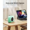image:imageGaiatop Mini Space Heater Lightweight PTC Ceramic Fast Heating 500W Energy Efficient for Indoor Use Overheating amp 45 TipOver Protection Portable Desk Electric Heaters for Office Home PinkGreen