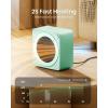 image:imageGaiatop Mini Space Heater Lightweight PTC Ceramic Fast Heating 500W Energy Efficient for Indoor Use Overheating amp 45 TipOver Protection Portable Desk Electric Heaters for Office Home PinkGreen