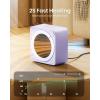image:imageGaiatop Mini Space Heater Lightweight PTC Ceramic Fast Heating 500W Energy Efficient for Indoor Use Overheating amp 45 TipOver Protection Portable Desk Electric Heaters for Office Home PinkPurple