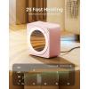 image:imageGaiatop Mini Space Heater Lightweight PTC Ceramic Fast Heating 500W Energy Efficient for Indoor Use Overheating amp 45 TipOver Protection Portable Desk Electric Heaters for Office Home PinkPink