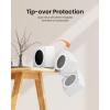 image:imageGaiatop Mini Space Heater Lightweight PTC Ceramic Fast Heating 500W Energy Efficient for Indoor Use Overheating amp 45 TipOver Protection Portable Desk Electric Heaters for Office Home PinkWhite