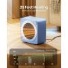 image:imageGaiatop Mini Space Heater Lightweight PTC Ceramic Fast Heating 500W Energy Efficient for Indoor Use Overheating amp 45 TipOver Protection Portable Desk Electric Heaters for Office Home PinkBlue
