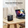 image:imageGaiatop Mini Space Heater Lightweight PTC Ceramic Fast Heating 500W Energy Efficient for Indoor Use Overheating amp 45 TipOver Protection Portable Desk Electric Heaters for Office Home PinkBlack