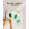image:imageGaiatop Mini Space Heater Lightweight PTC Ceramic Fast Heating 500W Energy Efficient for Indoor Use Overheating amp 45 TipOver Protection Portable Desk Electric Heaters for Office Home PinkGreen