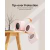 image:imageGaiatop Mini Space Heater Lightweight PTC Ceramic Fast Heating 500W Energy Efficient for Indoor Use Overheating amp 45 TipOver Protection Portable Desk Electric Heaters for Office Home PinkPink