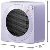 image:imageGaiatop Mini Space Heater Lightweight PTC Ceramic Fast Heating 500W Energy Efficient for Indoor Use Overheating amp 45 TipOver Protection Portable Desk Electric Heaters for Office Home PinkPurple