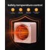 image:imageGaiatop Mini Space Heater Lightweight PTC Ceramic Fast Heating 500W Energy Efficient for Indoor Use Overheating amp 45 TipOver Protection Portable Desk Electric Heaters for Office Home PinkPink