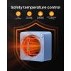 image:imageGaiatop Mini Space Heater Lightweight PTC Ceramic Fast Heating 500W Energy Efficient for Indoor Use Overheating amp 45 TipOver Protection Portable Desk Electric Heaters for Office Home PinkBlue