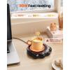image:imageGaiatop Mug Warmer 50W Cute Cat Paw Cup Warmers 3 Temp Settings 210H Auto Shut Off Coffee Accessories Keep Beverage Hot for Desk and Home Heated Plate Stocking Stuffers for Tea Candle BlackBlack