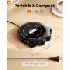 image:imageGaiatop Mug Warmer 50W Cute Cat Paw Cup Warmers 3 Temp Settings 210H Auto Shut Off Coffee Accessories Keep Beverage Hot for Desk and Home Heated Plate Stocking Stuffers for Tea Candle BlackBlack