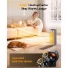 image:imageGaiatop Space Heaters for Indoor Use Portable Electric Heater with Thermostat 1500W PTC Ceramic Room Heater with Remote 5 Modes 60 Oscillating 12H Timer Fast Heating Bedroom Office Bathroom HomeSilver