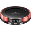 image:imageGaiatop Coffee Mug Warmer for Desk 3 Temp Settings 29Hrs Timer 3 Colorful Romantic Atmosphere Light Modes Stocking Stuffers Beverage Heating Plate with Digital Display for Candle Tea Milk WoodBlack
