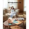 image:imageGaiatop Desk Fan with Touch Control 4000mAh Battery 5 Speeds Ultra Quiet Bedroom Fan with LED Display 90 Tilt 77 Inch USBC Rechargeable Desktop Fan for Dorm Office Room Home Office BlackPink
