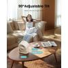 image:imageGaiatop Desk Fan with Touch Control 4000mAh Battery 5 Speeds Ultra Quiet Bedroom Fan with LED Display 90 Tilt 77 Inch USBC Rechargeable Desktop Fan for Dorm Office Room Home Office BlackWhite Beige