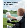 image:imageGaiatop Mini Portable Stroller Fan Battery Operated Small Clip on Detachable 3 Speed Rechargeable 360 Rotate Flexible Tripod Better Cooling for Car Seat Crib Treadmill Travel Bluewhite