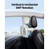 image:imageGaiatop Mini Portable Stroller Fan Battery Operated Small Clip on Detachable 3 Speed Rechargeable 360 Rotate Flexible Tripod Better Cooling for Car Seat Crib Treadmill Travel Bluewhite