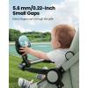 image:imageGaiatop Mini Portable Stroller Fan Battery Operated Small Clip on Detachable 3 Speed Rechargeable 360 Rotate Flexible Tripod Better Cooling for Car Seat Crib Treadmill Travel Blueblack