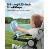 image:imageGaiatop Mini Portable Stroller Fan Battery Operated Small Clip on Detachable 3 Speed Rechargeable 360 Rotate Flexible Tripod Better Cooling for Car Seat Crib Treadmill Travel Blueblue
