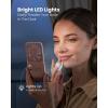 image:imageGaiatop Portable Handheld Fan 3 Speed LED Makeup Mirror with Light Folding Stand for Desktop Rechargeable Mini Personal Fans Small Travel Essentials Gifts for Women GirlsPink