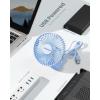 image:imageGaiatop USB Desk Fan 3 Speeds Strong Airflow 55 Inch Portable 90 Rotate Quiet Cooling Small Personal Table Fans for Bedroom Home Office Travel BlackBlue