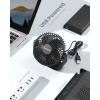 image:imageGaiatop USB Desk Fan 3 Speeds Strong Airflow 55 Inch Portable 90 Rotate Quiet Cooling Small Personal Table Fans for Bedroom Home Office Travel BlackBlack