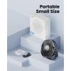image:imageGaiatop USB Desk Fan 3 Speeds Strong Airflow 55 Inch Portable 90 Rotate Quiet Cooling Small Personal Table Fans for Bedroom Home Office Travel BlackBlack
