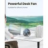 image:imageGaiatop USB Desk Fan 3 Speeds Strong Airflow 55 Inch Portable 90 Rotate Quiet Cooling Small Personal Table Fans for Bedroom Home Office Travel BlackBlack