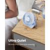 image:imageGaiatop USB Desk Fan 3 Speeds Strong Airflow 55 Inch Portable 90 Rotate Quiet Cooling Small Personal Table Fans for Bedroom Home Office Travel BlackBlue