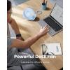image:imageGaiatop USB Desk Fan 3 Speeds Strong Airflow 55 Inch Portable 90 Rotate Quiet Cooling Small Personal Table Fans for Bedroom Home Office Travel BlackBlue