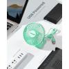 image:imageGaiatop USB Desk Fan 3 Speeds Strong Airflow 55 Inch Portable 90 Rotate Quiet Cooling Small Personal Table Fans for Bedroom Home Office Travel BlackGreen