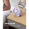 image:imageGaiatop USB Desk Fan 3 Speeds Strong Airflow 55 Inch Portable 90 Rotate Quiet Cooling Small Personal Table Fans for Bedroom Home Office Travel BlackPurple
