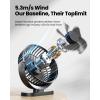 image:imageGaiatop USB Desk Fan 55 Inch Small Quiet Powerful 3 Speeds 90 Rotate Personal Mini Portable Desktop Table Fans Cooling for Home Office Car Travel Indoor Outdoor BlueBlack