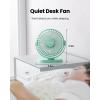 image:imageGaiatop USB Desk Fan 55 Inch Small Quiet Powerful 3 Speeds 90 Rotate Personal Mini Portable Desktop Table Fans Cooling for Home Office Car Travel Indoor Outdoor BlueGreen