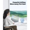 image:imageGaiatop USB Desk Fan 55 Inch Small Quiet Powerful 3 Speeds 90 Rotate Personal Mini Portable Desktop Table Fans Cooling for Home Office Car Travel Indoor Outdoor BlueBlue