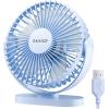 image:imageGaiatop USB Desk Fan 55 Inch Small Quiet Powerful 3 Speeds 90 Rotate Personal Mini Portable Desktop Table Fans Cooling for Home Office Car Travel Indoor Outdoor BlueBlue