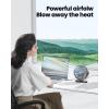 image:imageGaiatop USB Desk Fan 55 Inch Small Quiet Powerful 3 Speeds 90 Rotate Personal Mini Portable Desktop Table Fans Cooling for Home Office Car Travel Indoor Outdoor BlueBlack