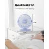 image:imageGaiatop USB Desk Fan 55 Inch Small Quiet Powerful 3 Speeds 90 Rotate Personal Mini Portable Desktop Table Fans Cooling for Home Office Car Travel Indoor Outdoor BlueBlue