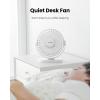 image:imageGaiatop USB Desk Fan 55 Inch Small Quiet Powerful 3 Speeds 90 Rotate Personal Mini Portable Desktop Table Fans Cooling for Home Office Car Travel Indoor Outdoor BlueWhite