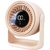 image:imageGaiatop Desk Fan with Touch Control 4000mAh Battery 5 Speeds Ultra Quiet Bedroom Fan with LED Display 90 Tilt 77 Inch USBC Rechargeable Desktop Fan for Dorm Office Room Home Office BlackPink