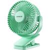 image:imageGaiatop Portable Clip on Fan Battery Operated Small Powerful 3 Speed Quiet 360 Rotate USB Rechargeable Mini Personal Cooling Fan for Desk Table Home Office Stroller Camping Women Gifts Black Bluegreen