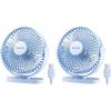image:imageGaiatop USB Desk Fan 55 Inch Small Quiet Powerful 3 Speeds 90 Rotate Personal Mini Portable Desktop Table Fans Cooling for Home Office Car Travel Indoor Outdoor BlueBlue